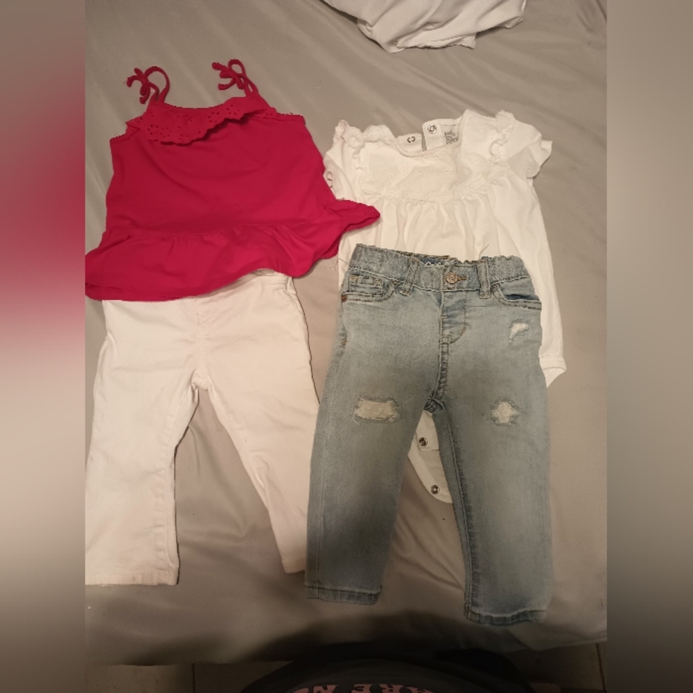 2 girls outfits 18M